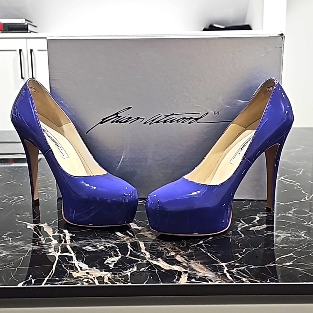 Brian Atwood Purple Heels